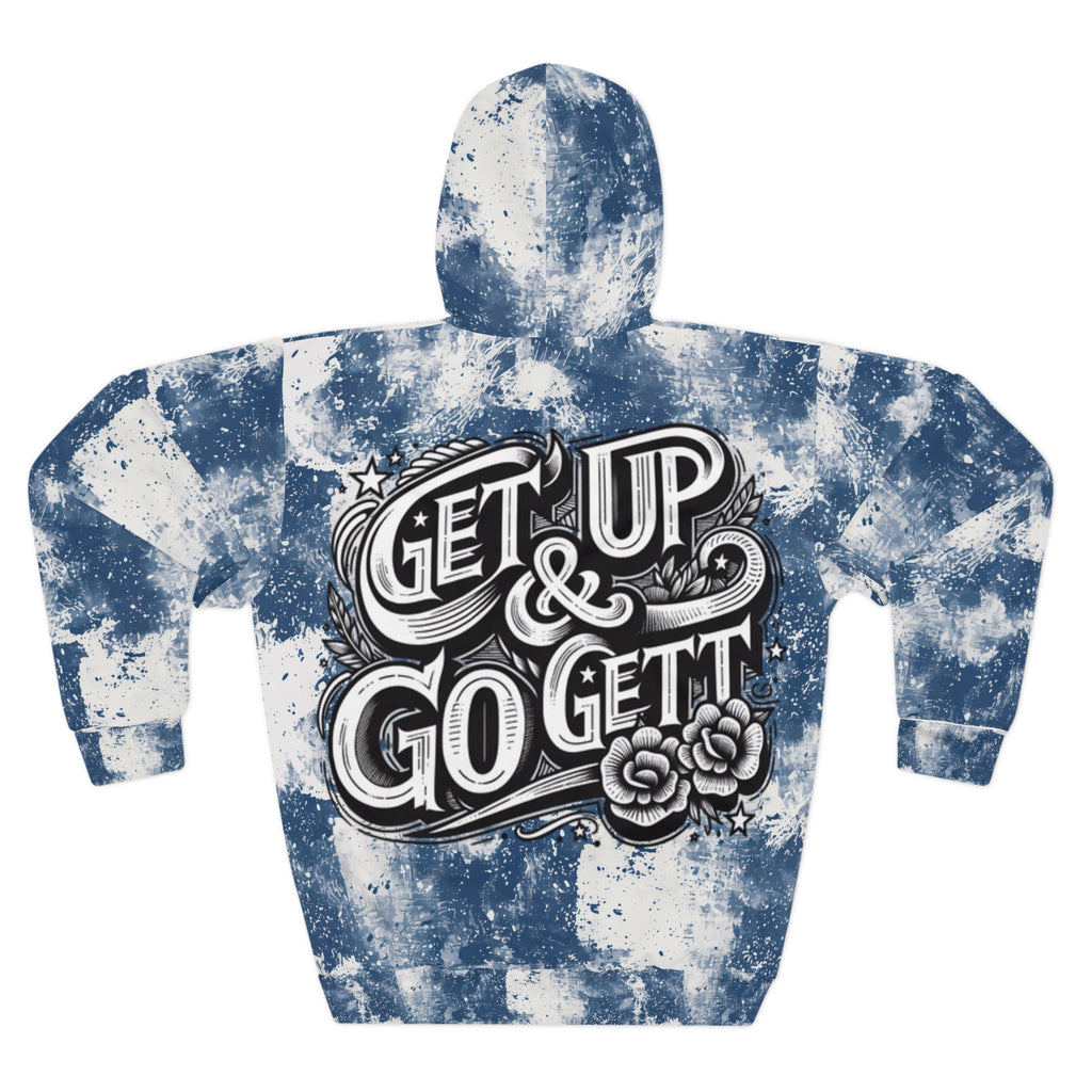 Get Up & Go Get It Pullover Hoodie (AOP)